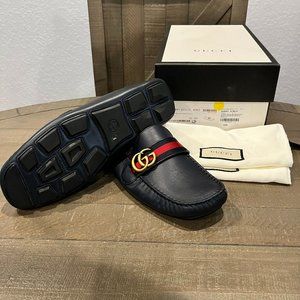 Gucci Navy Loafer Driver size 42 (9) NEVER WORN